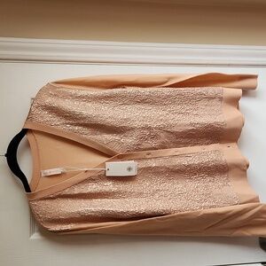 Tory Burch Floral Cloque-Front Cardigan